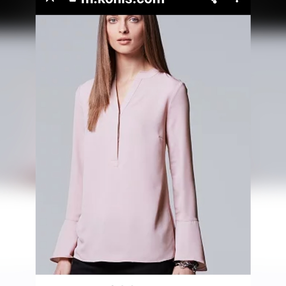 Simply Vera, Vera Wang Chiffon Pop Over Top XL